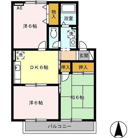 あれぐりあ（205） 間取り図画像
