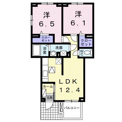 タカス　サザンハイツ（101） 間取り図画像