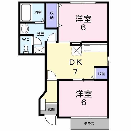 ハーモニーＡ（102） 間取り図画像