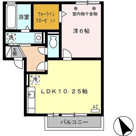 カーサフォレスト（202） 間取り図画像