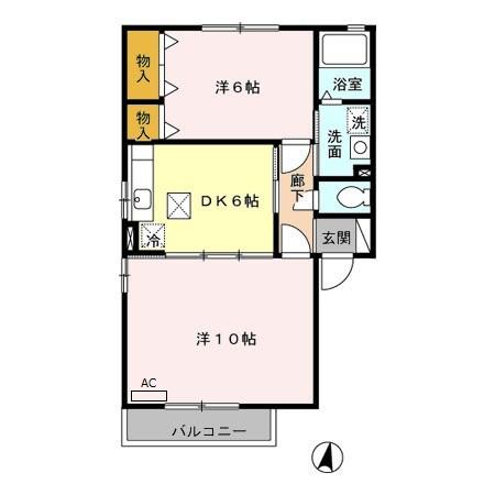 グレイスフルＹ（102） 間取り図画像