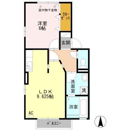 ヴィラ サンマリン（205） 間取り図画像
