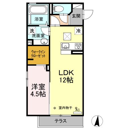 カーサ フェリーチェ（103） 間取り図画像