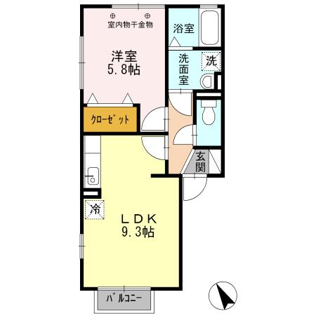 メリーカーサ（202） 間取り図画像