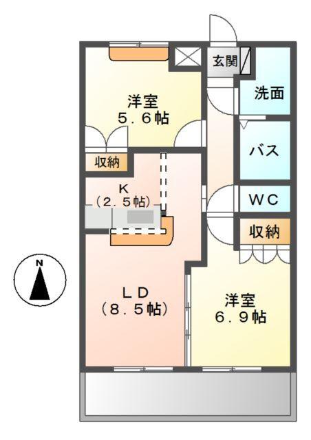 アンジェリーク 間取り図画像