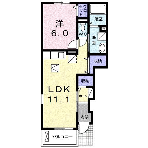 プチ　ボヌール（101） 間取り図画像