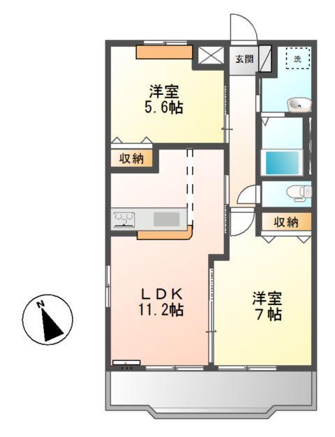 パストラルYAGUSU 間取り図画像