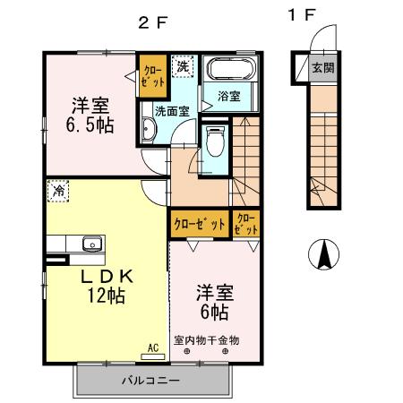 ウィルC（203） 間取り図画像