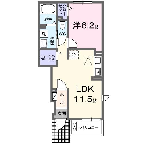 ショコラ（105） 間取り図画像