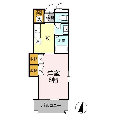 Villa Pine Plain（301） 間取り図画像