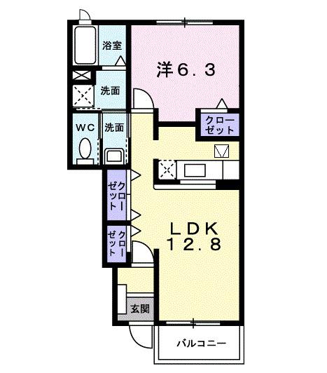 メリディオ・ふじ（102） 間取り図画像