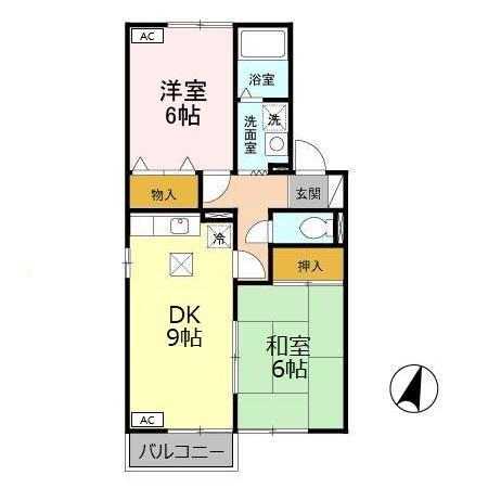 セジュール築地　B（103） 間取り図画像