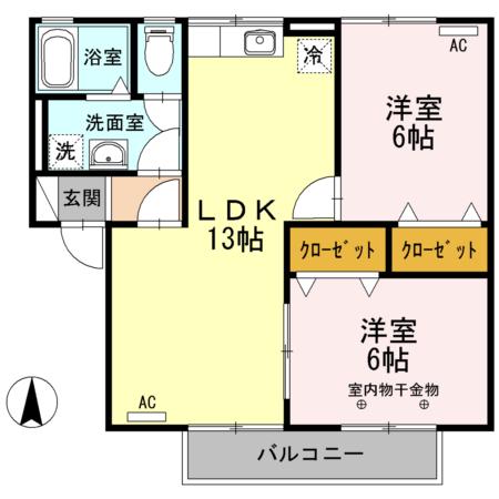 ビバリーヒルズ（203） 間取り図画像