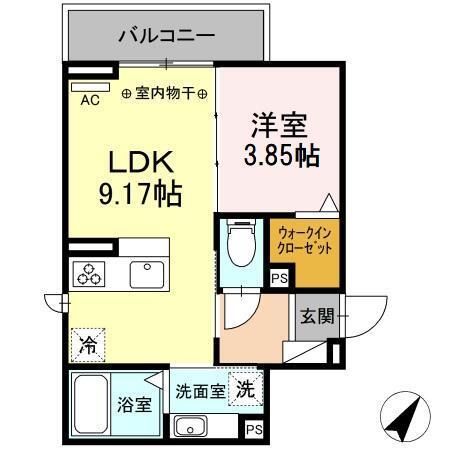 シャトー イン ハーモニーⅡ（305） 間取り図画像