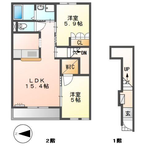 ポラリス（Ｐｏｌａｒｉｓ） 間取り図画像