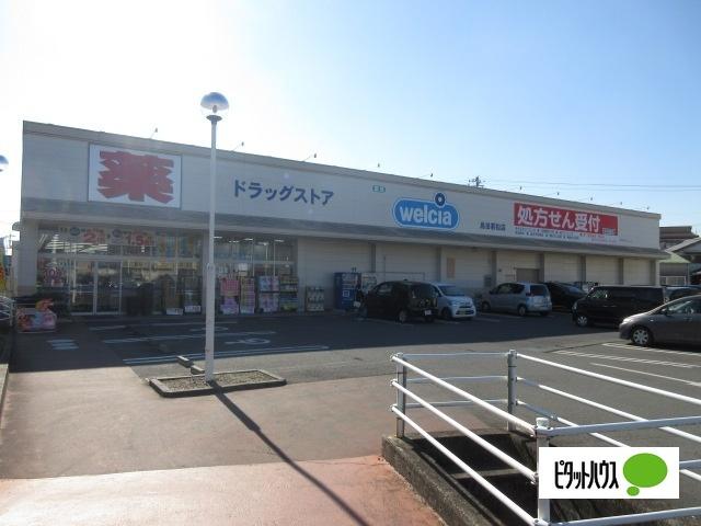 ウエルシア島田若松店：208m