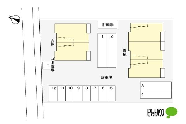 プラシードＡ（102） 駐車場