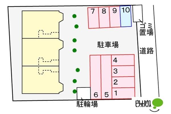 ブリーズ吉田（102） 駐車場