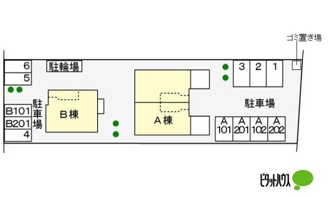 ハーモニーＡ（102） 駐車場