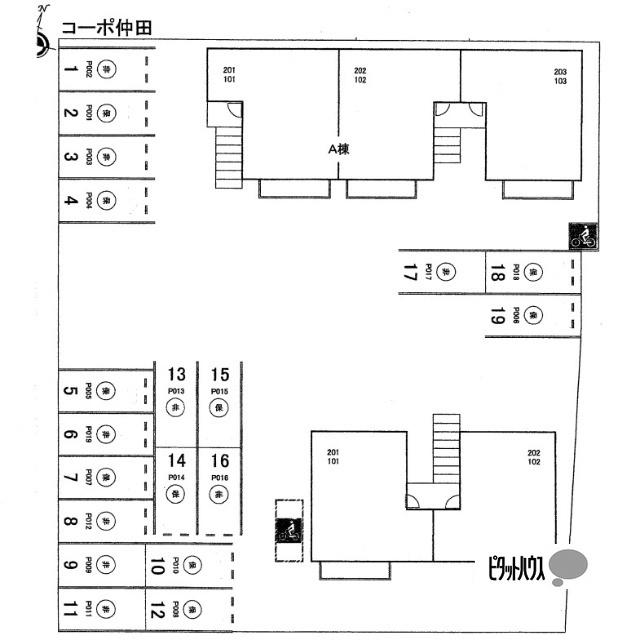 コーポ仲田A（102） 物件画像