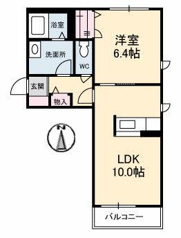 シャーメゾンフェアリーⅢ棟（101） 間取り図画像