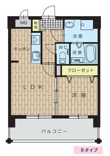 ラ・クラセーヴァ長府（405） 間取り図画像