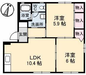 シーゲート（101） 間取り図画像
