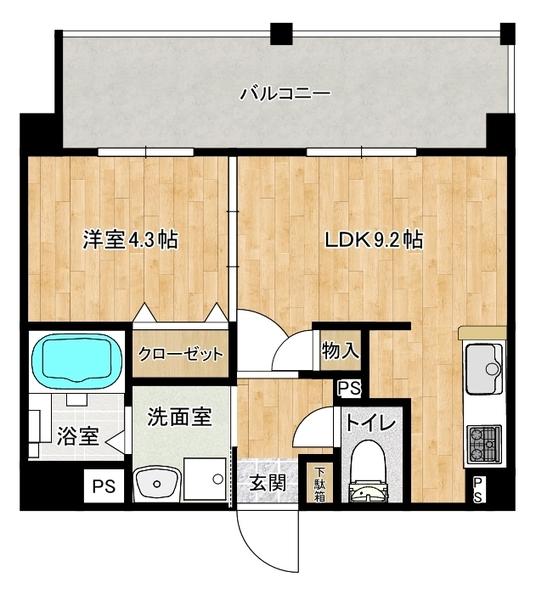 ラ・クラセーヴァ下関藤附(B-1)（108） 間取り図画像
