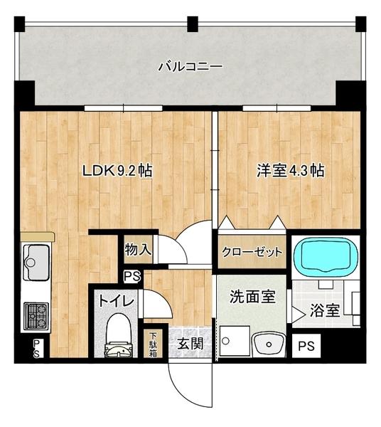 ラ・クラセーヴァ下関藤附(B-2)（309） 間取り図画像
