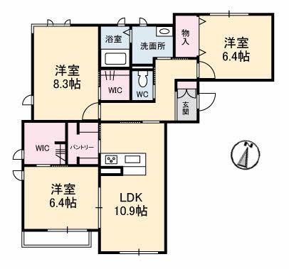 シャーメゾンイーハトーヴ（204） 間取り図画像