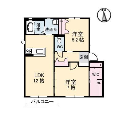 シャーメゾンクラビス（202） 間取り図画像