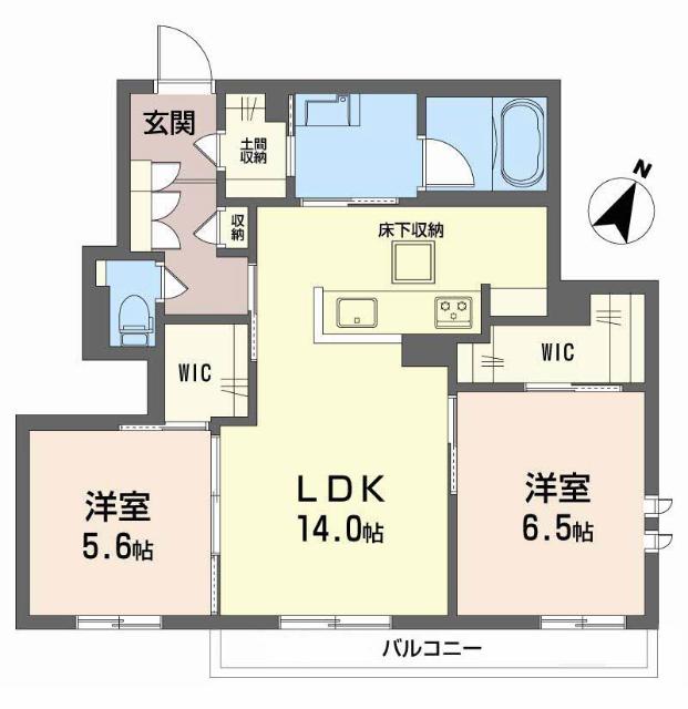 シャーメゾン上田中（104） 間取り図画像