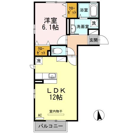 エスペランス（203） 間取り図画像