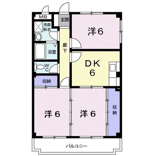 ドエルⅢ（301） 間取り図画像
