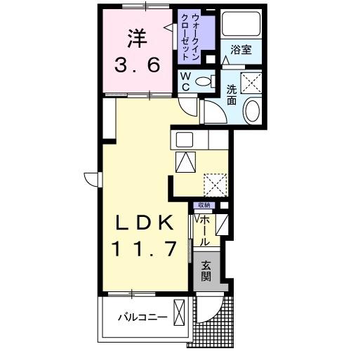 リュウオウ（101） 間取り図画像