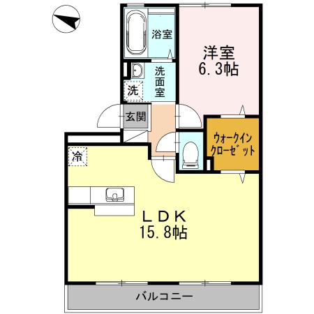 クリオコート　A棟（A103） 間取り図画像