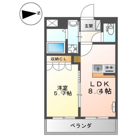 サンパレス 間取り図画像
