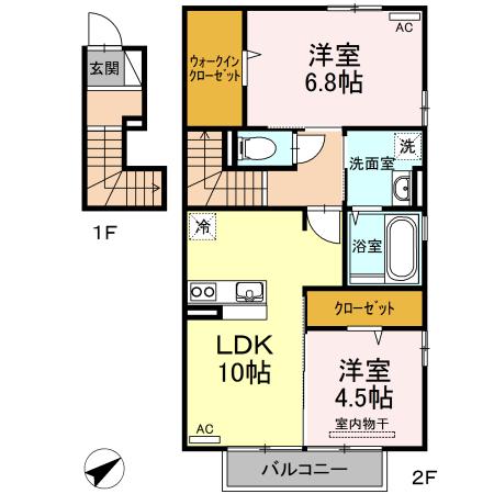 メゾン　ソレイユ（201） 間取り図画像