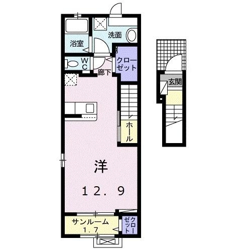 レジデンス　宝町（203） 間取り図画像