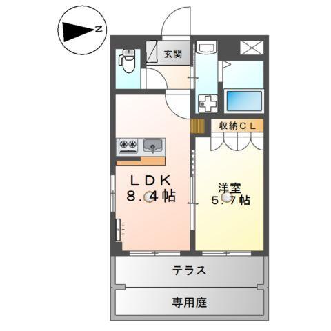 サンパレス 間取り図画像