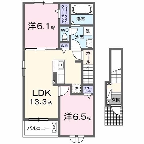 ウィルⅠ（201） 間取り図画像