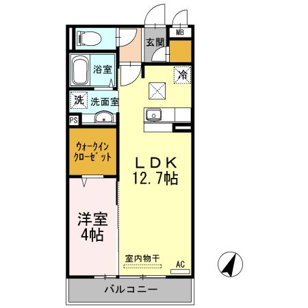 クレセント ヒルズ　B棟（103） 間取り図画像