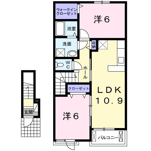 シャロームＫ（205） 間取り図画像
