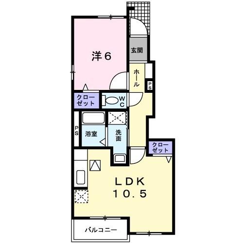 エクセルハウス下関Ⅱ（105） 間取り図画像