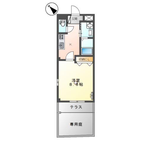 スカイハイム桜Ⅱ 間取り図画像