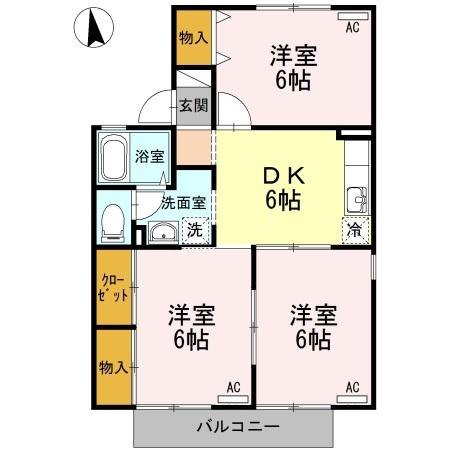 セジュールゆたか（202） 間取り図画像