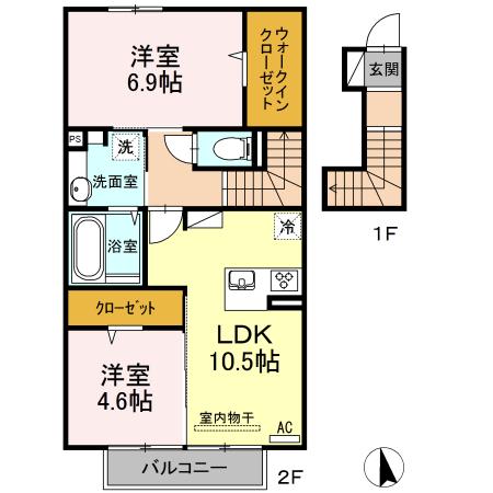 グレイス　フジタ（202） 間取り図画像