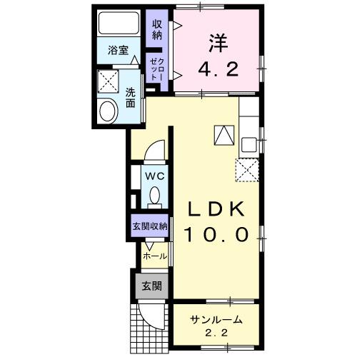 ベロー　グロリオサ（102） 間取り図画像