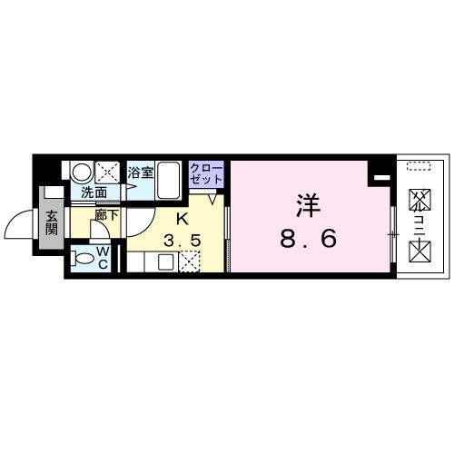 ローズガーデン（203） 間取り図画像