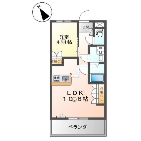 スカイパレス 間取り図画像